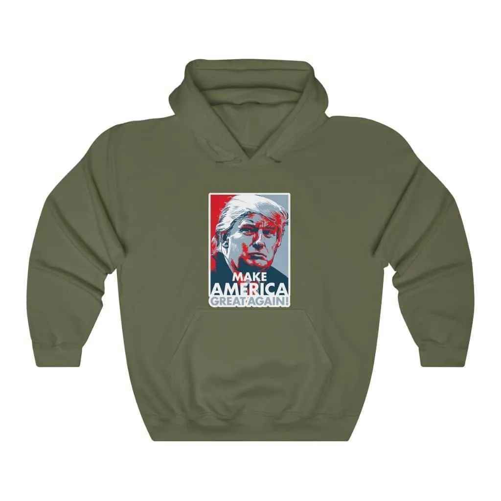 Make America Great Again Trump Iconic Pullover Hoodie