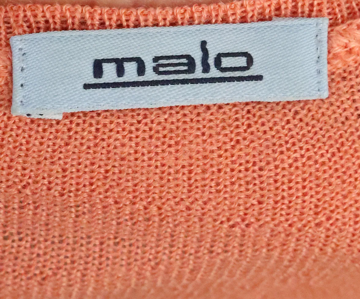 Malo Orange Cashmere Sweater sz 10