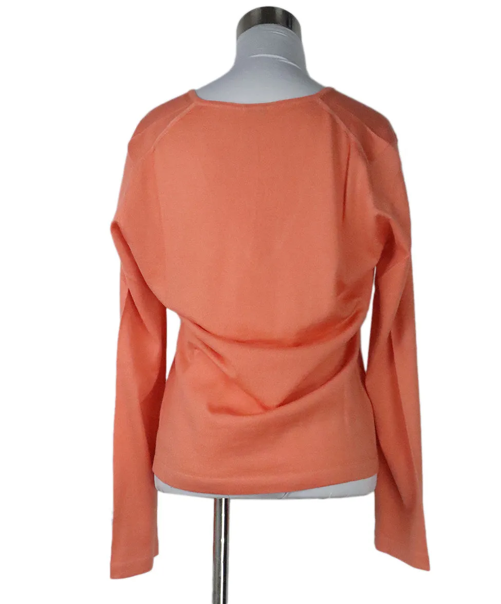 Malo Orange Cashmere Sweater sz 10