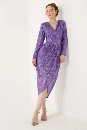 Marc Angelo Sequin Midi Dress