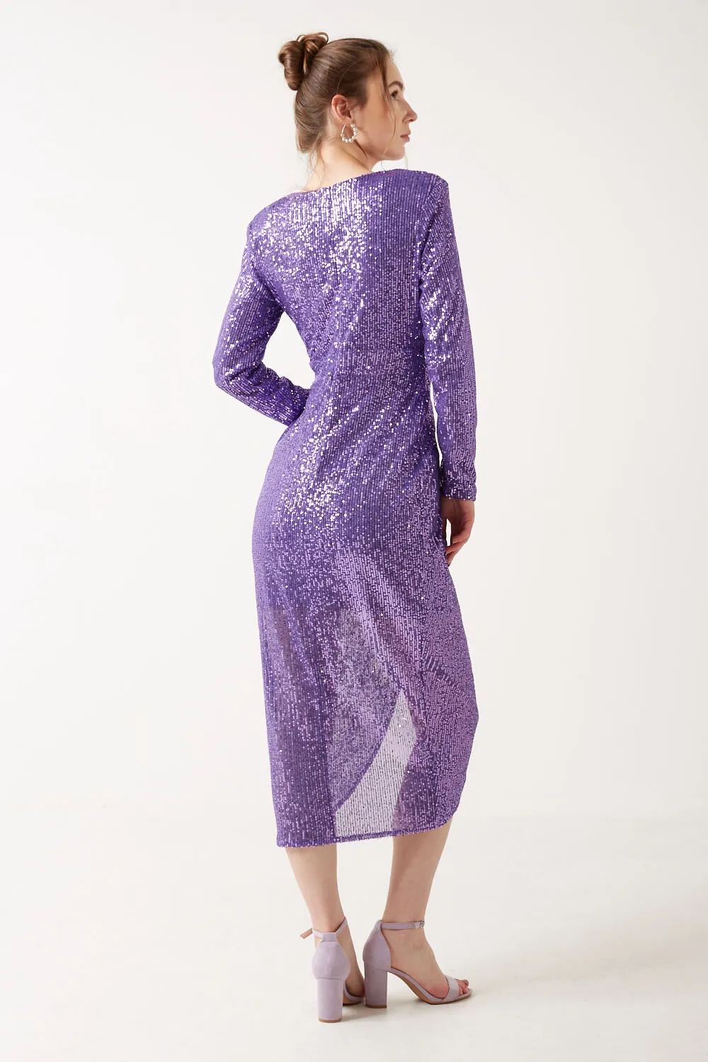 Marc Angelo Sequin Midi Dress