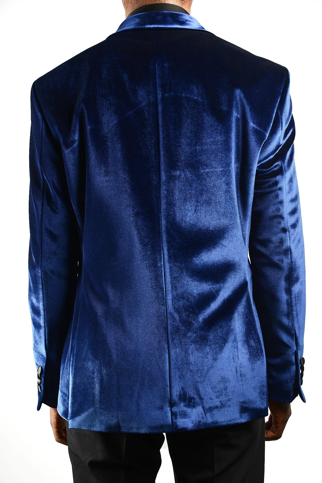 Mayfair Solid DB Velvet Blazer