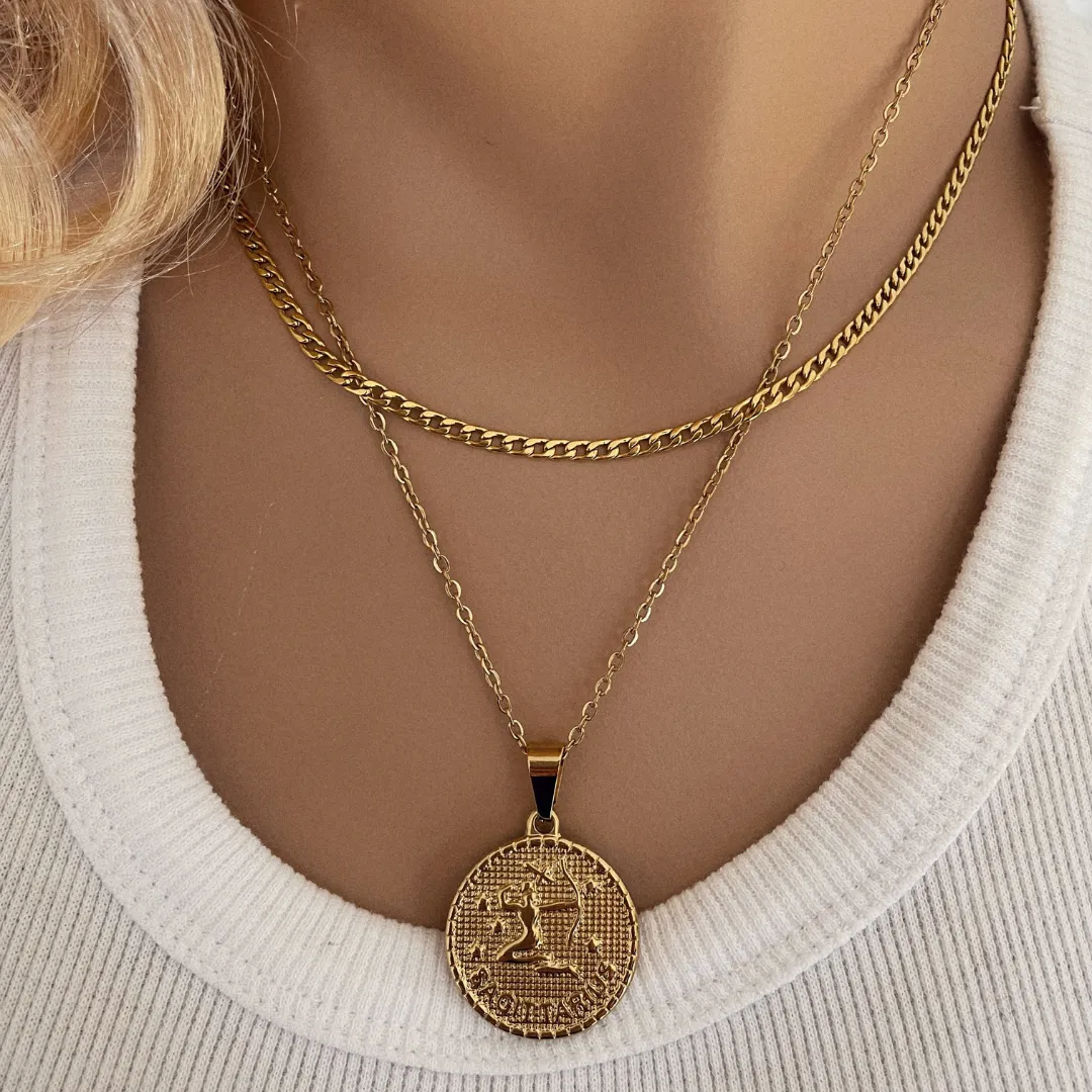 Medallion Zodiac Necklace