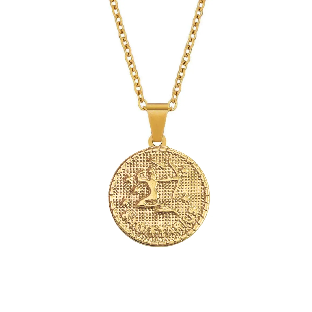 Medallion Zodiac Necklace