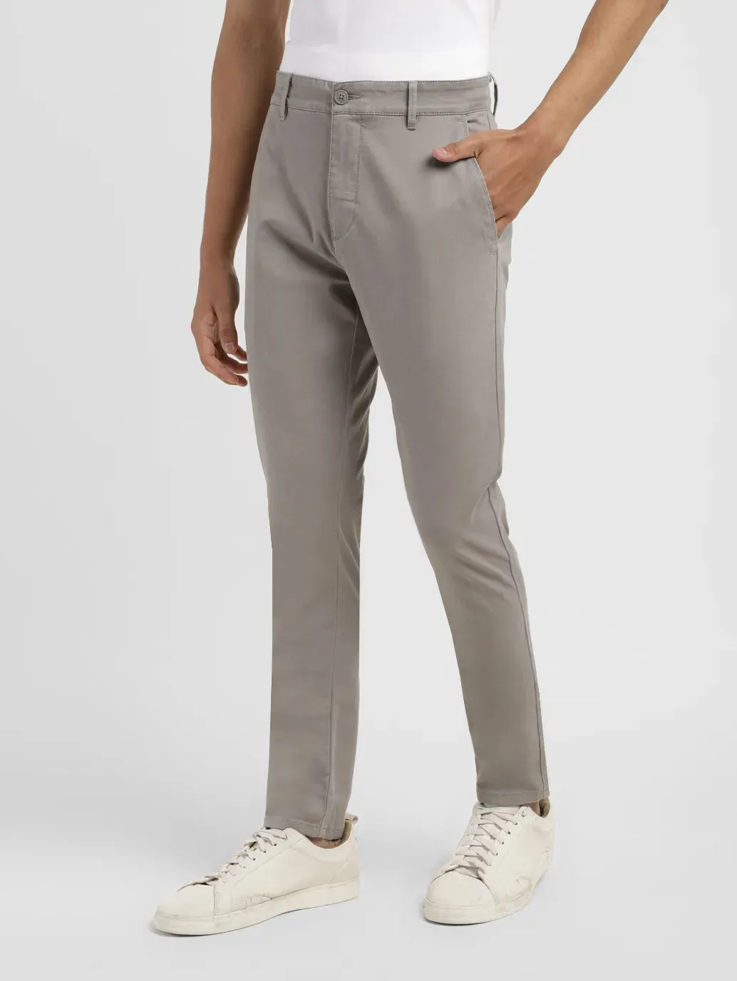 Men's 512 Grey Slim Tapered Fit Chinos