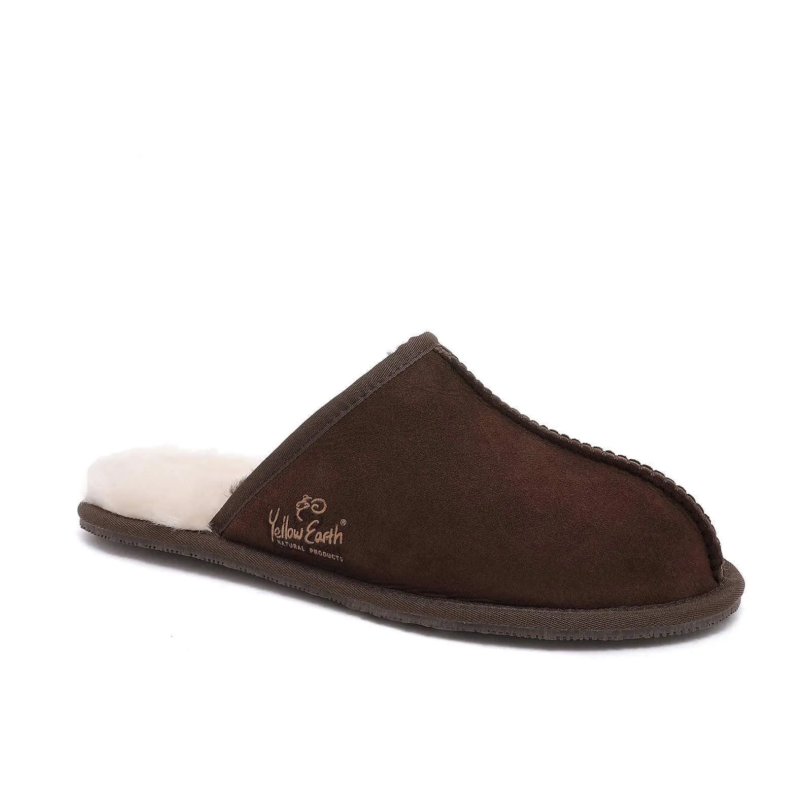 Men's Scuff - Australian Sheepskin UGG Slippers - Flexible Non-Slip Rubber Sole