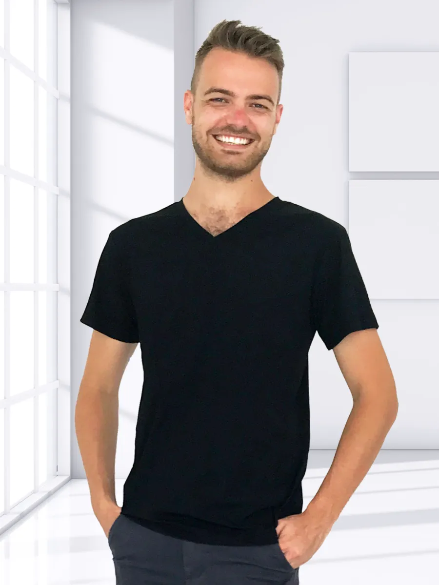 MENS V NECK T-SHIRT