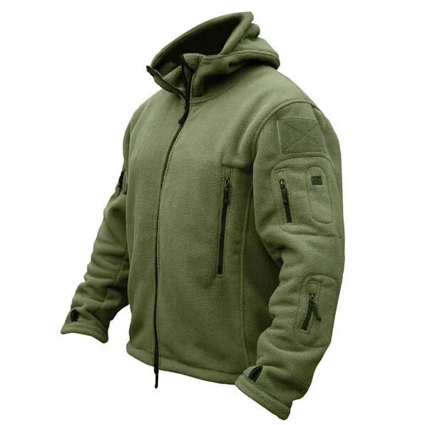 Military Man Fleece Tactical Softshell Jacket Polartec Thermal Polar Hooded Outerwear Coat Army Clothes