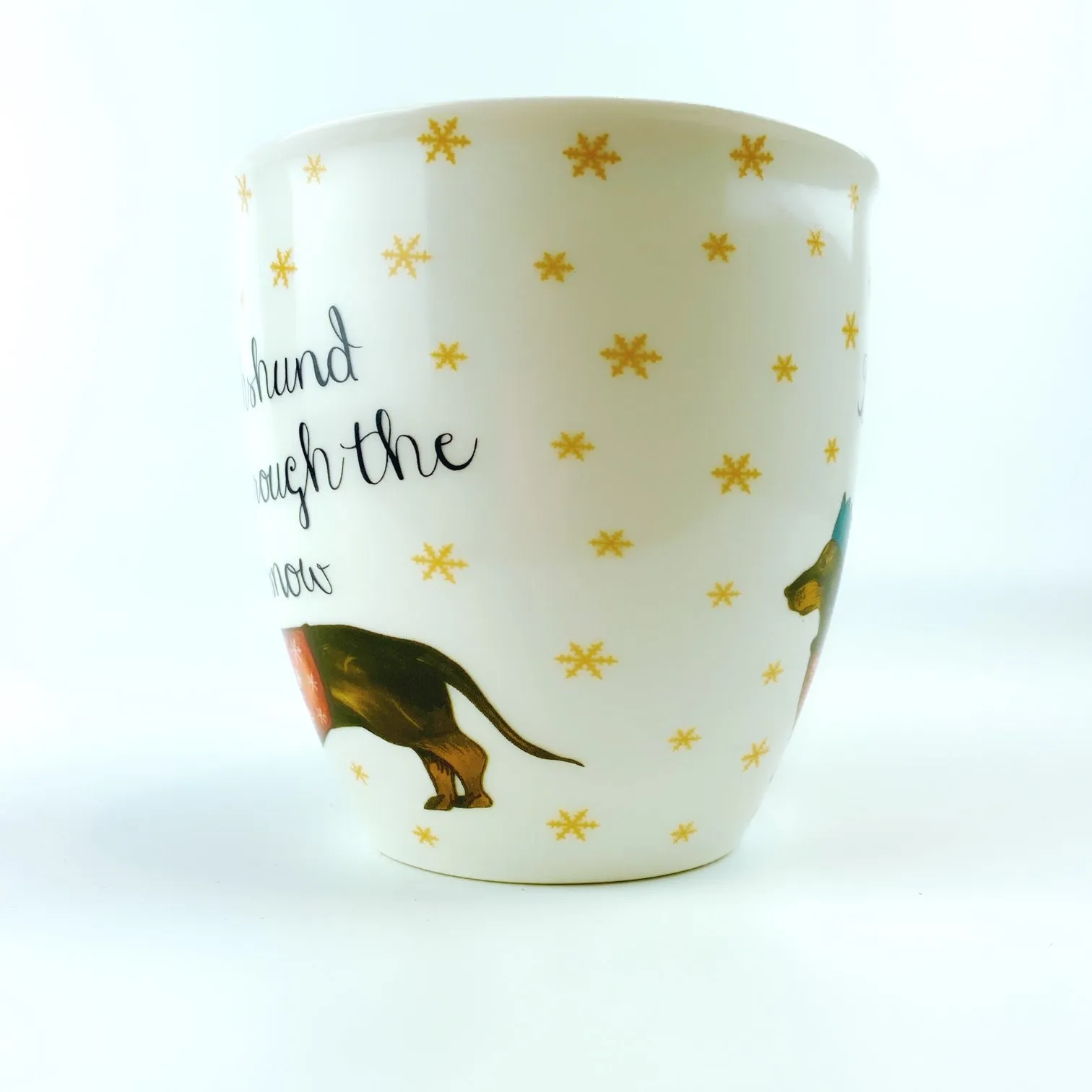 Milly Green British Design Crowned Dachshund Dog Coffee Mug Tea Cup 20 oz