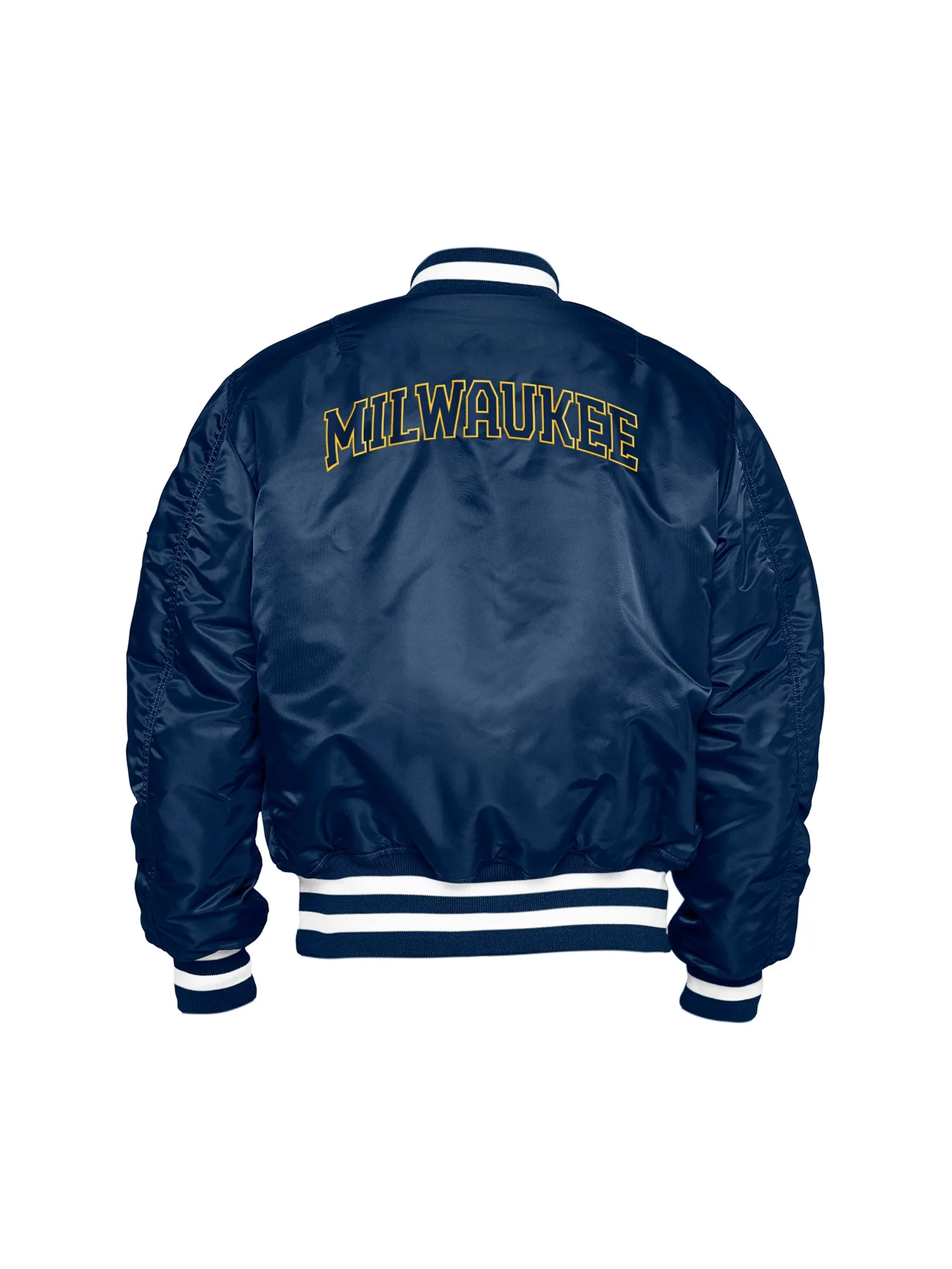 MILWAUKEE BREWERS X ALPHA X NEW ERA MA-1 BOMBER JACKET