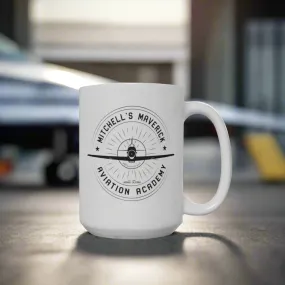 Mitchell's Maverick Aviation Academy, Mug (15oz - White)