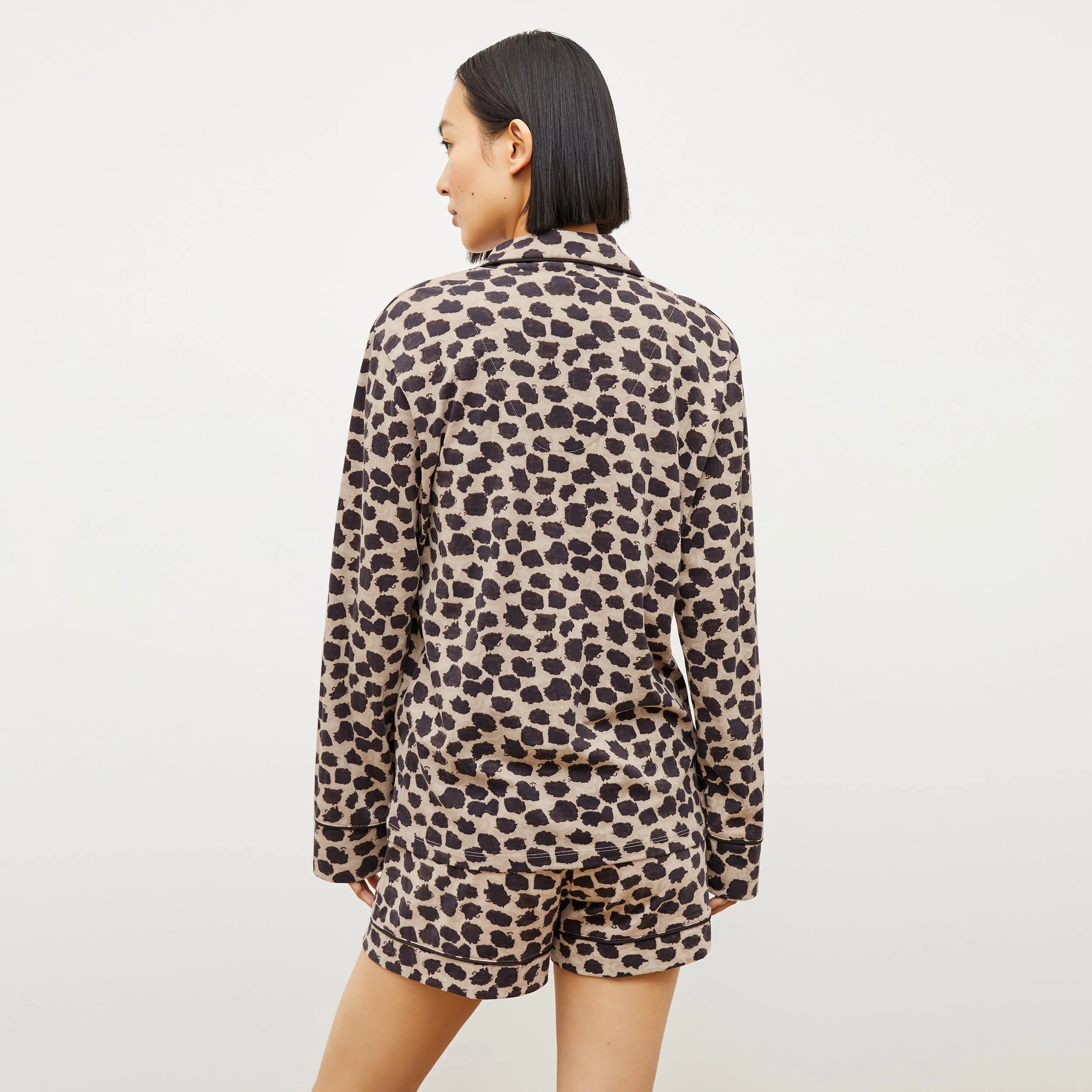 M.M. x Petite Plume Long Sleeve Short Set :: Sahara Print