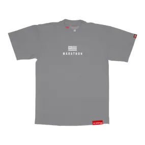 Modern Stack T-Shirt - Slate Grey/White