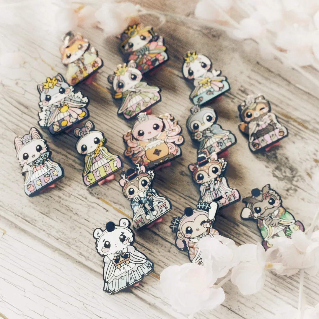 Musician Bat: Girl's Day Animal Enamel Pins