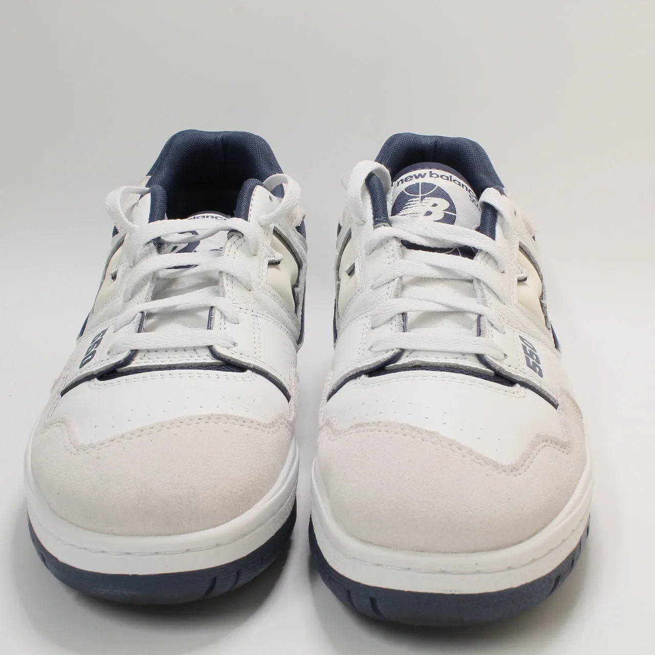 New Balance BB550 White Navy OffWhite Trainers