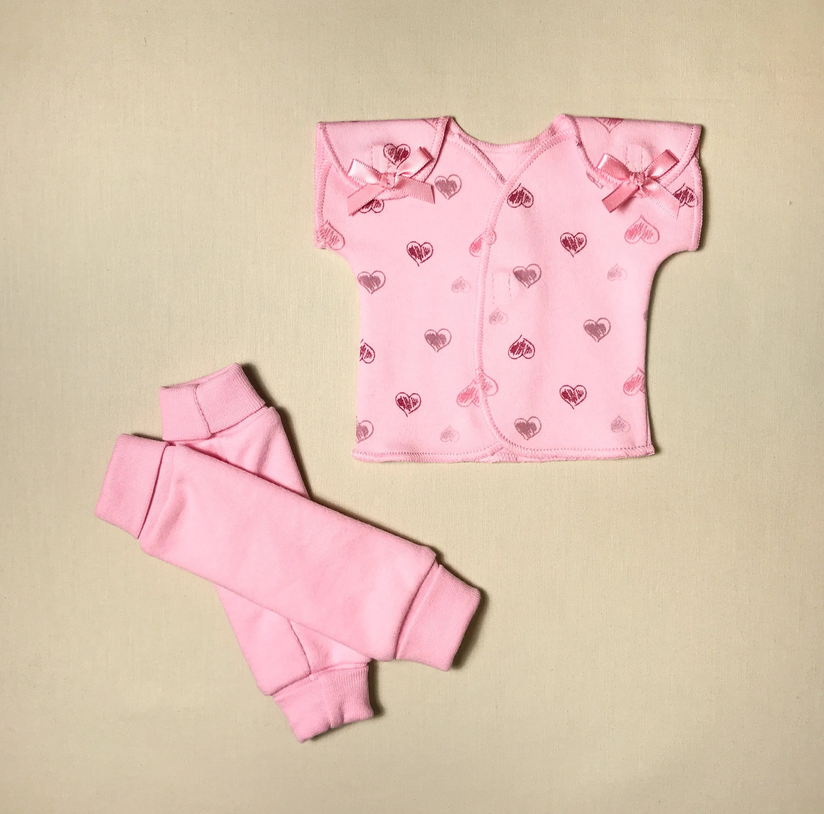 NICU Friendly Leg Warmers Solid Pink