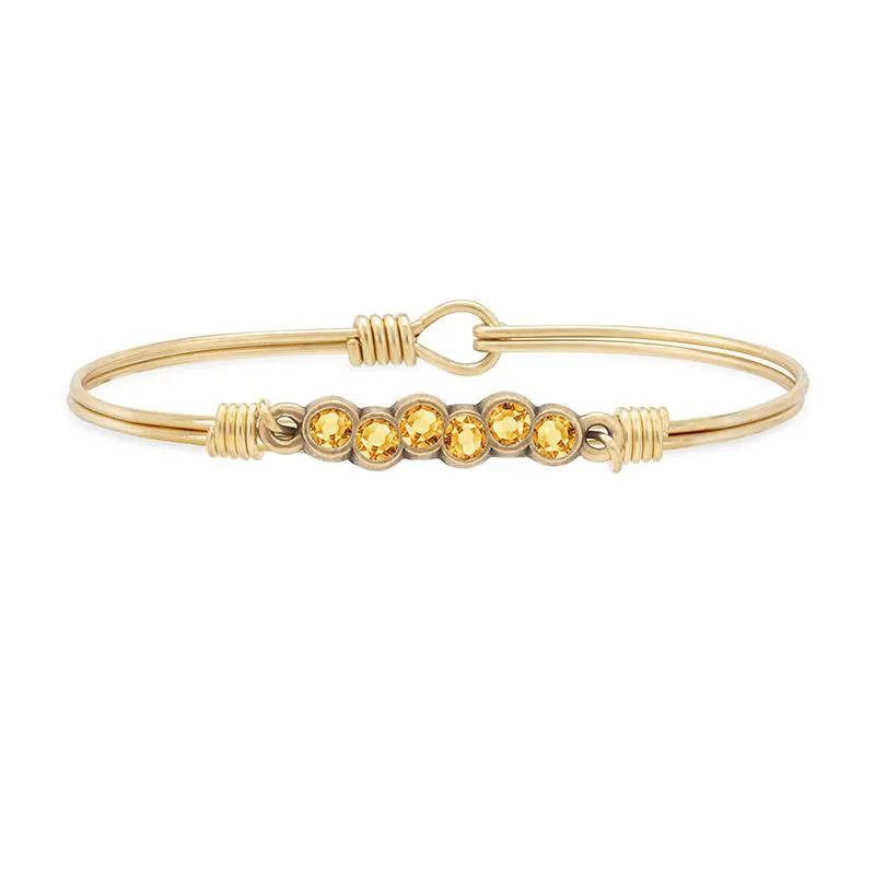 November Starlight Birthstone Bangle Bracelet