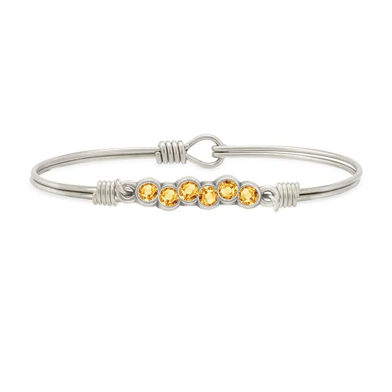 November Starlight Birthstone Bangle Bracelet