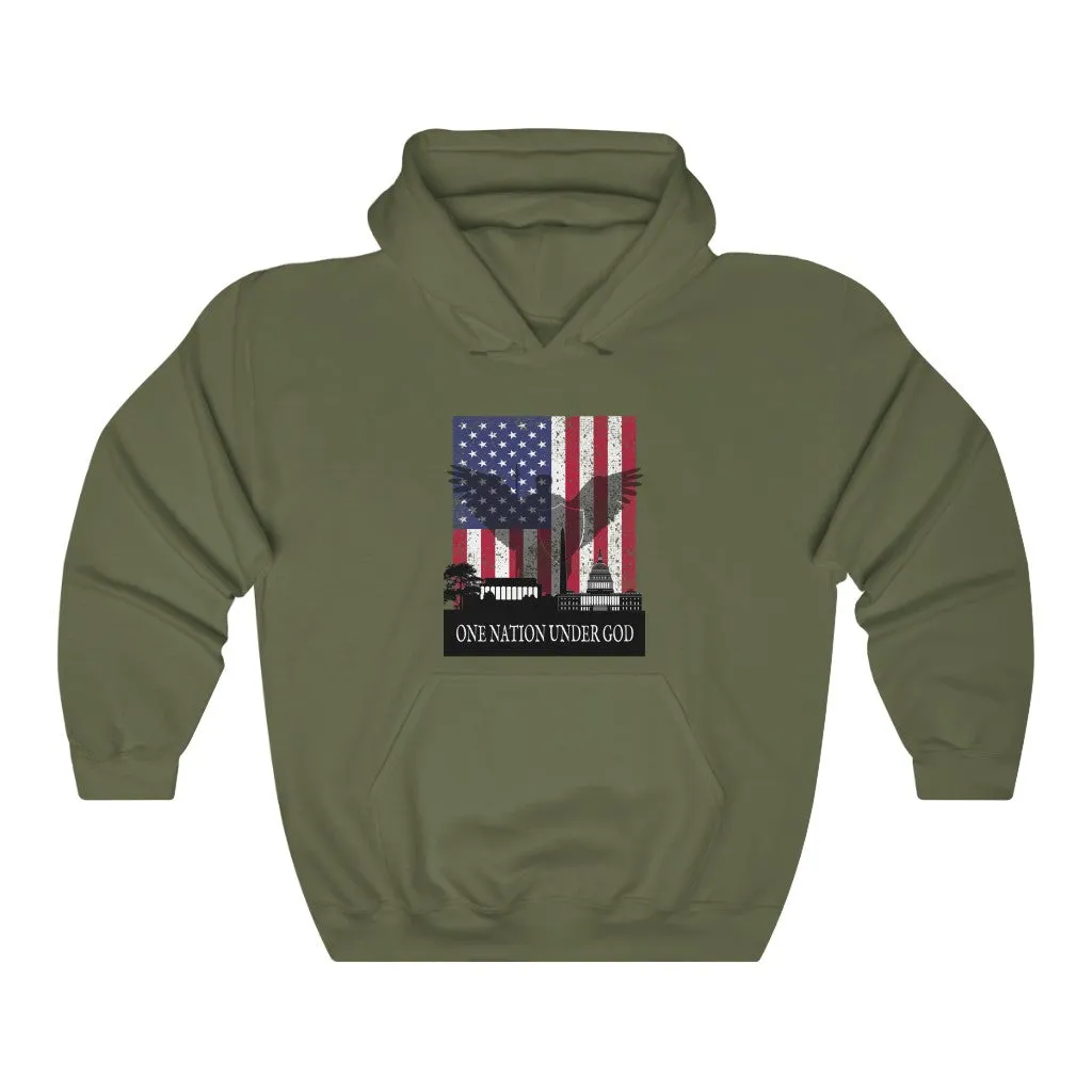 One Nation Under God, Classic Unisex Heavy Blend™ Hooded Sweatshirt