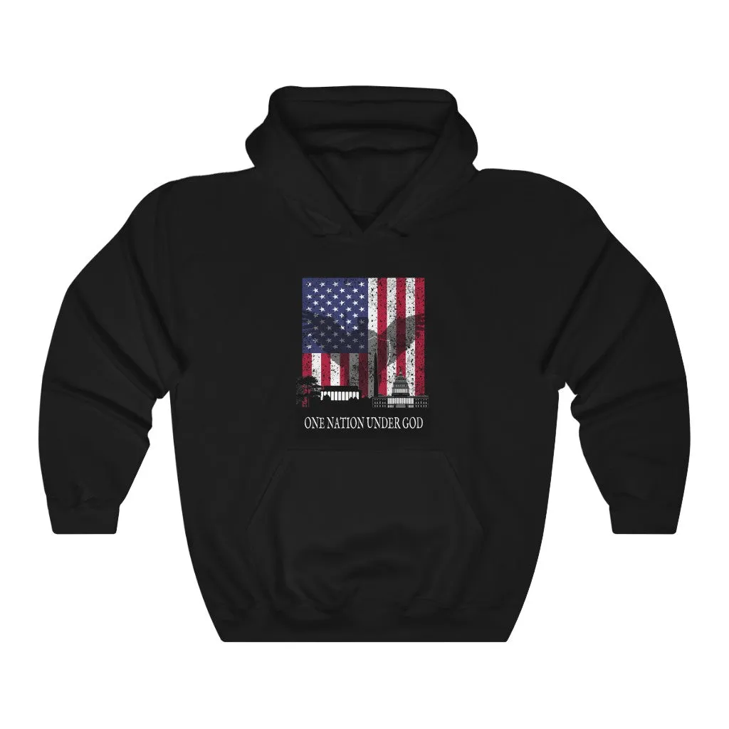 One Nation Under God, Classic Unisex Heavy Blend™ Hooded Sweatshirt