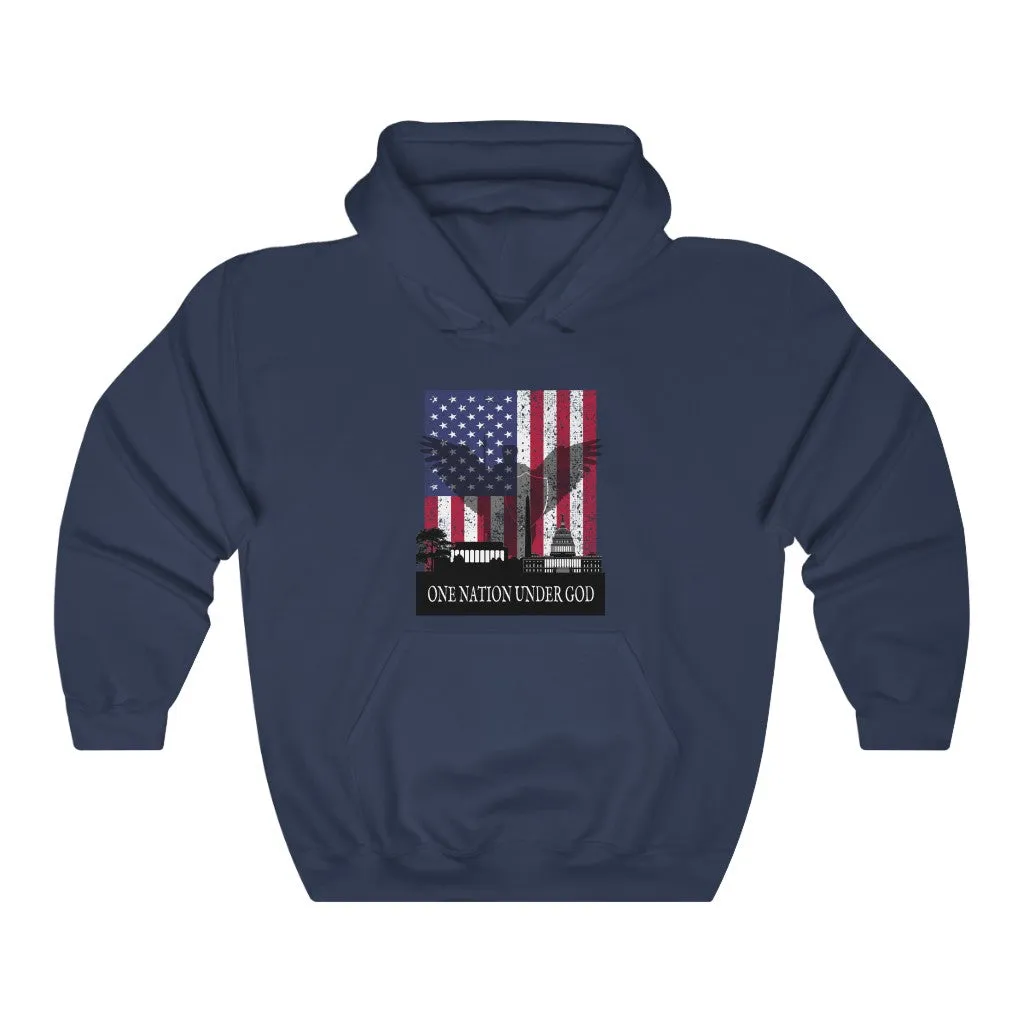 One Nation Under God, Classic Unisex Heavy Blend™ Hooded Sweatshirt