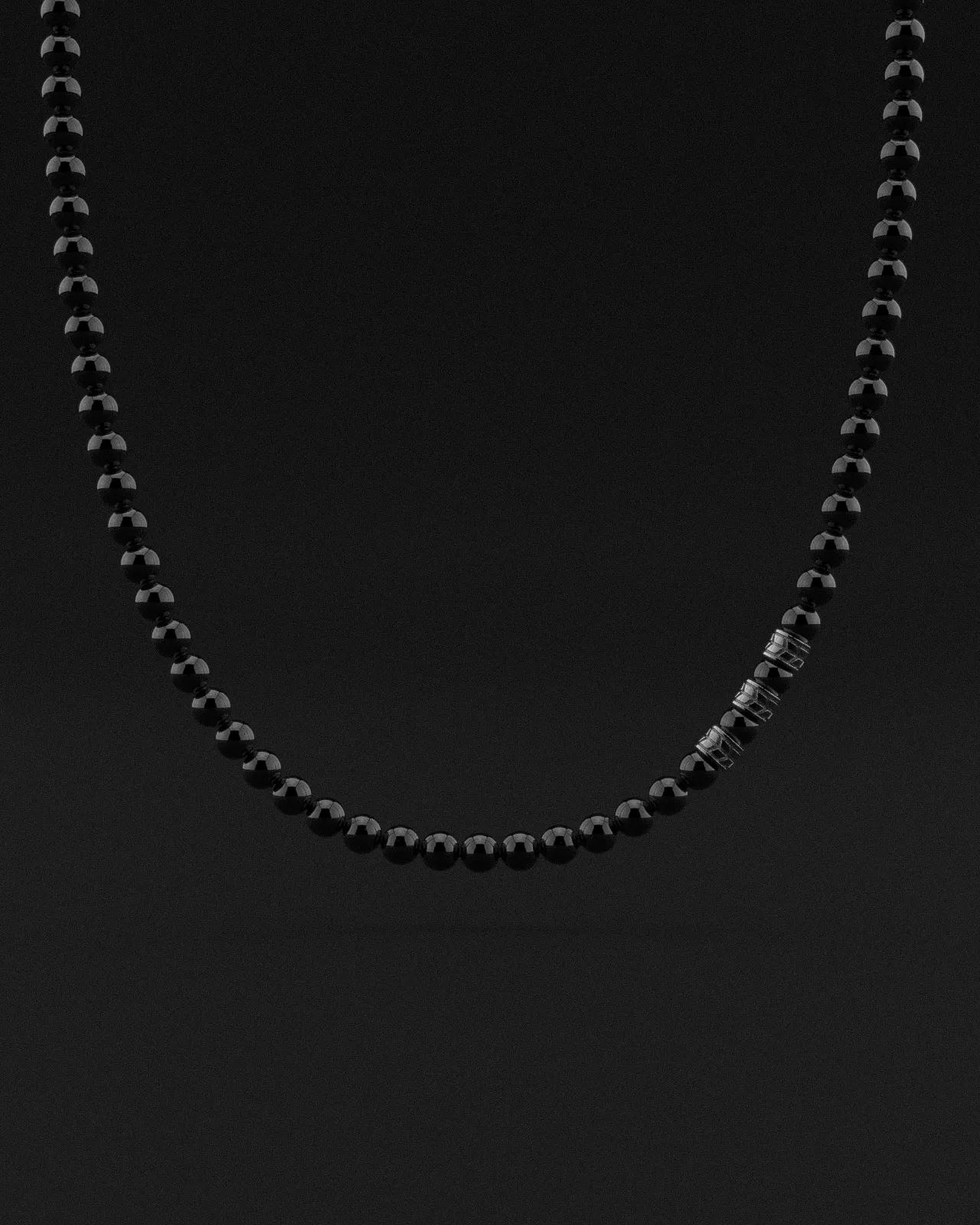 Onyx Matte Necklace 8mm | Royale