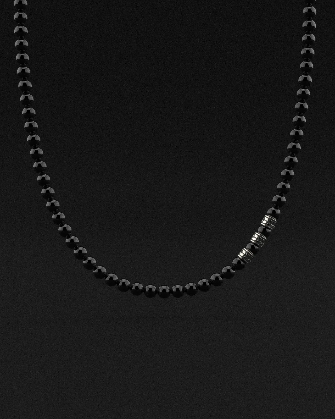 Onyx Matte Necklace 8mm | Royale