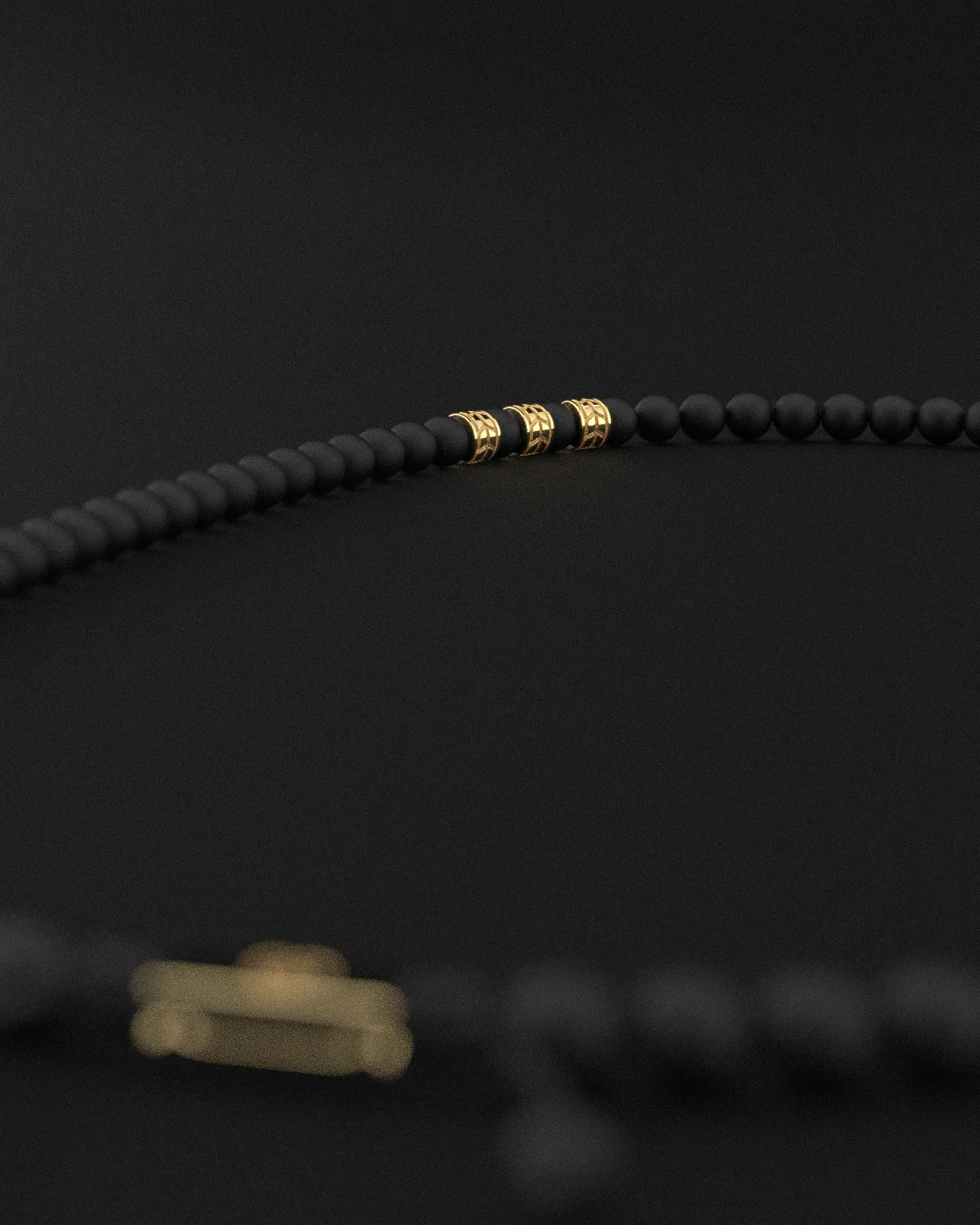 Onyx Matte Necklace 8mm | Royale