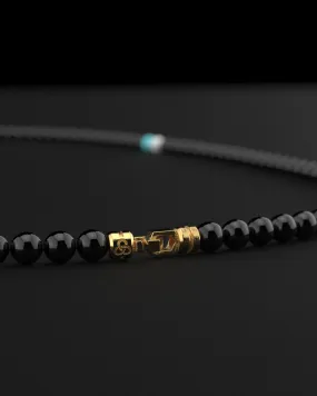 Onyx   Turquoise   Tridacna Necklace 6mm | Vertex