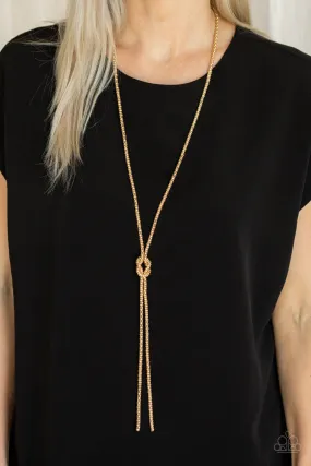 Paparazzi Born Ready - Gold Long Necklace