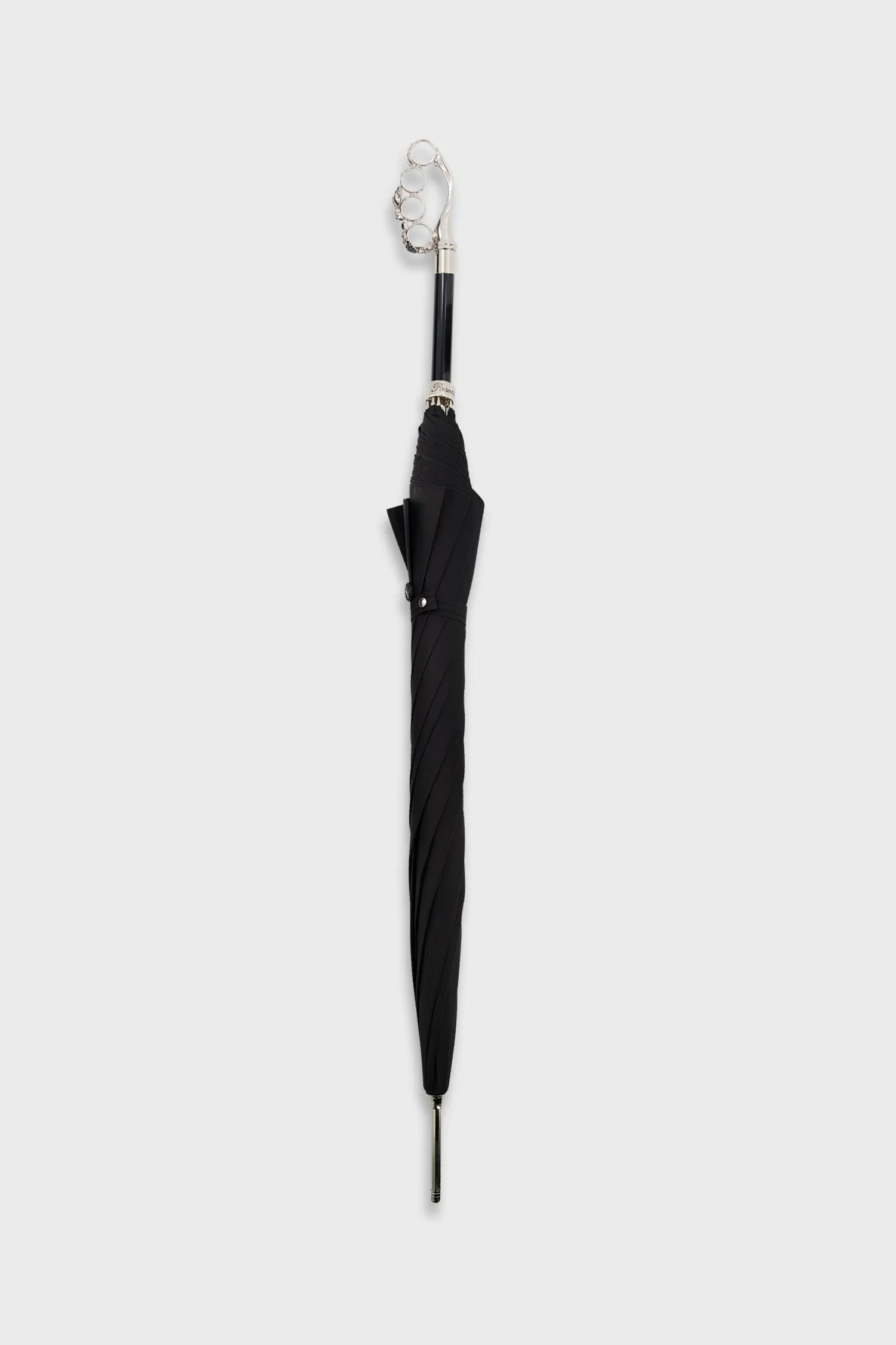 Pasotti Black/Silver Knuckleduster Umbrella