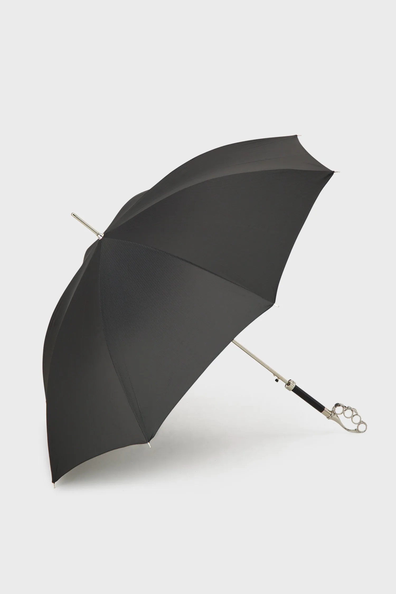 Pasotti Black/Silver Knuckleduster Umbrella