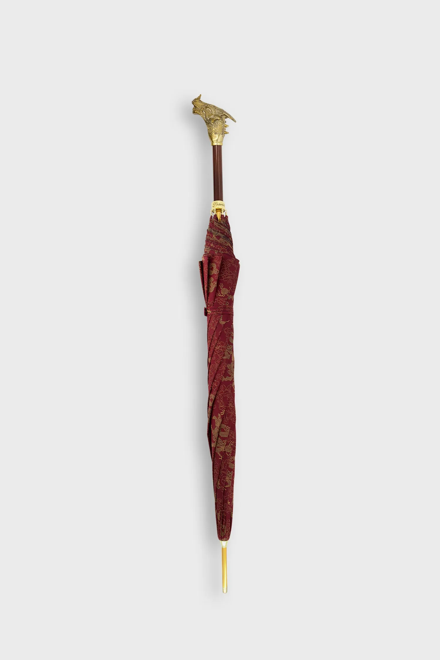 Pasotti Burgundy/Golden Dragons Umbrella