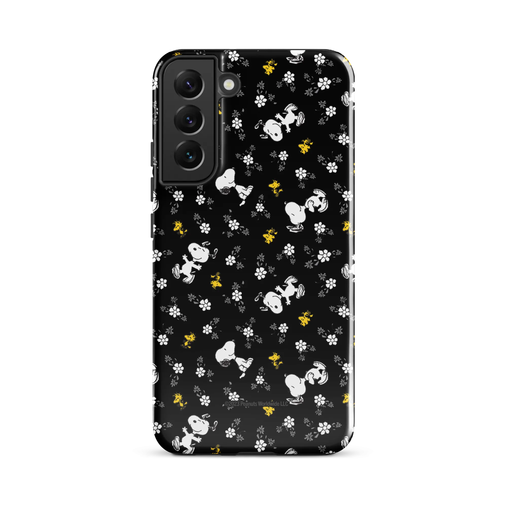 Peanuts Woodstock and Snoopy Floral Pattern Samsung Tough Case