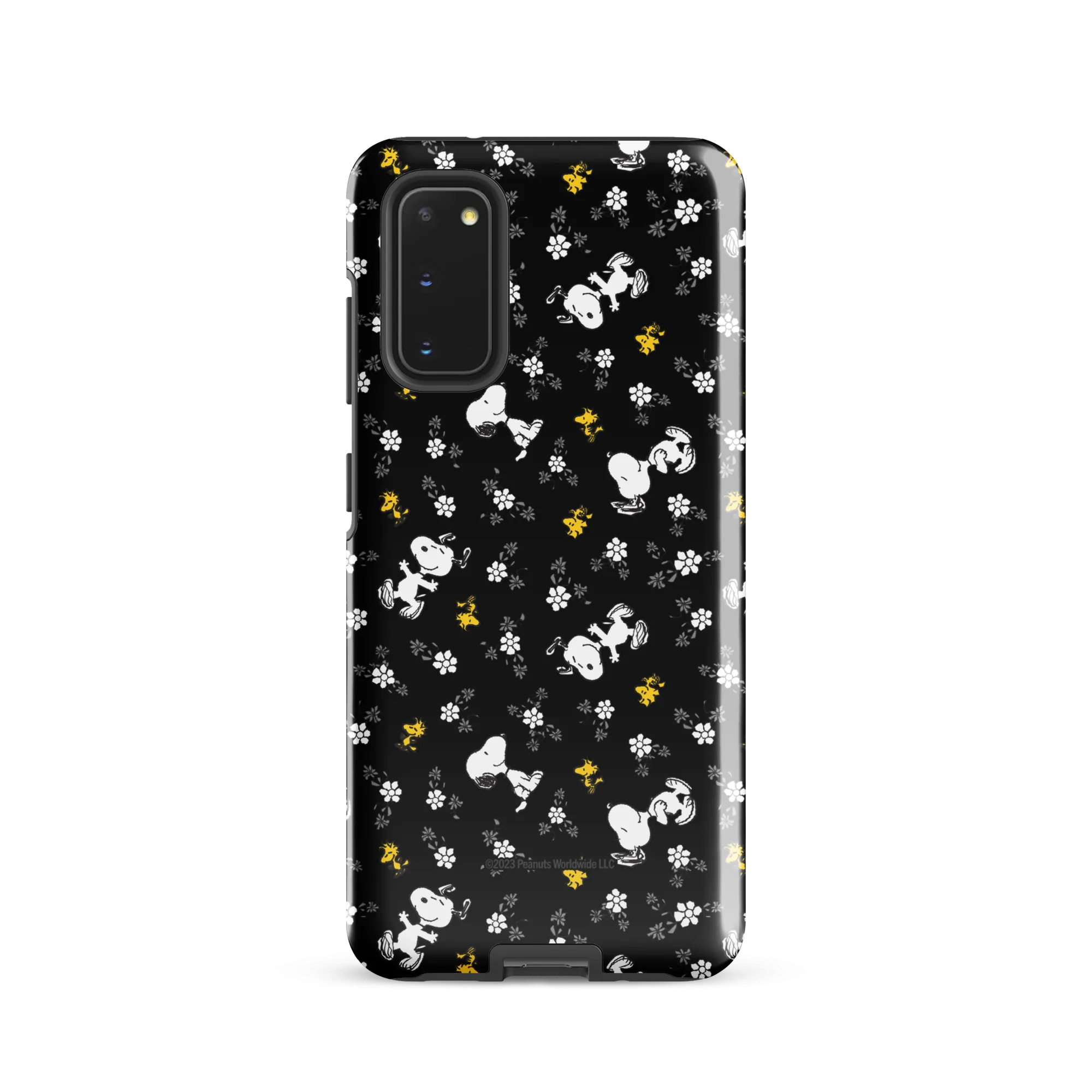 Peanuts Woodstock and Snoopy Floral Pattern Samsung Tough Case