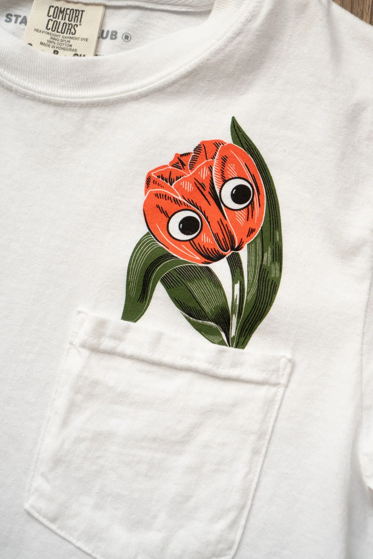 Peeking Tulip Pocket Tee