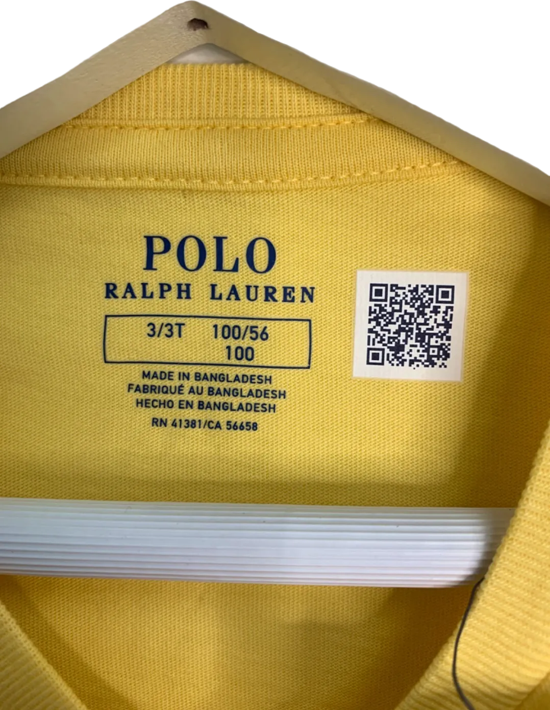 Polo Ralph Lauren Yellow Short Sleeve T-Shirt UK 3yrs