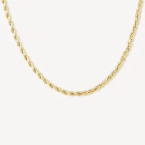 Premium Gold Rope Chain - 4mm