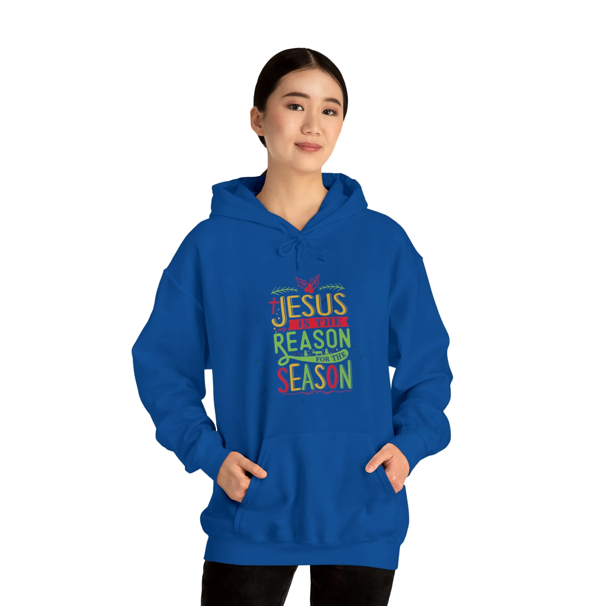 "Jesus is the reason" Unisex Heavy Blend™ Hooded Sweatshirt