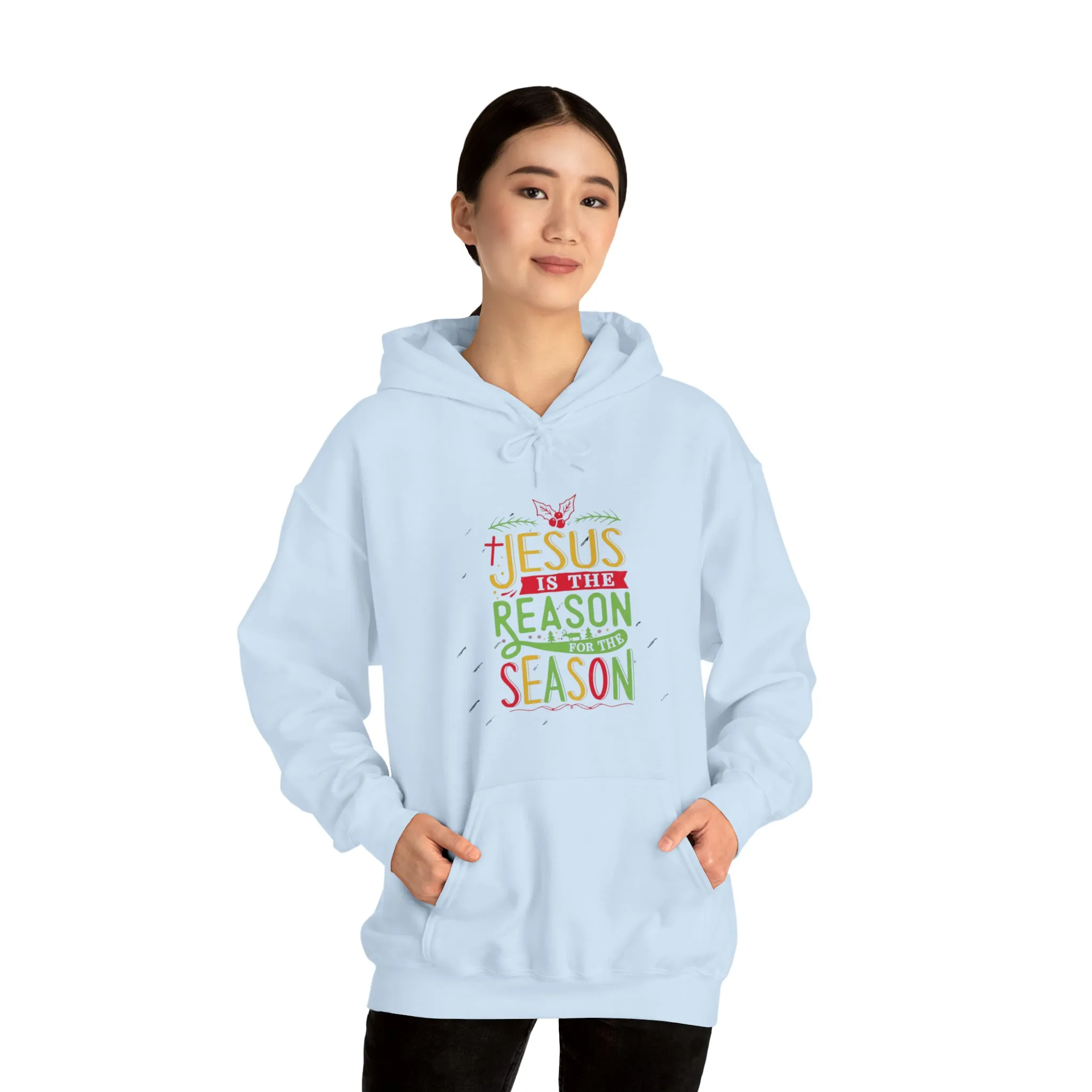 "Jesus is the reason" Unisex Heavy Blend™ Hooded Sweatshirt