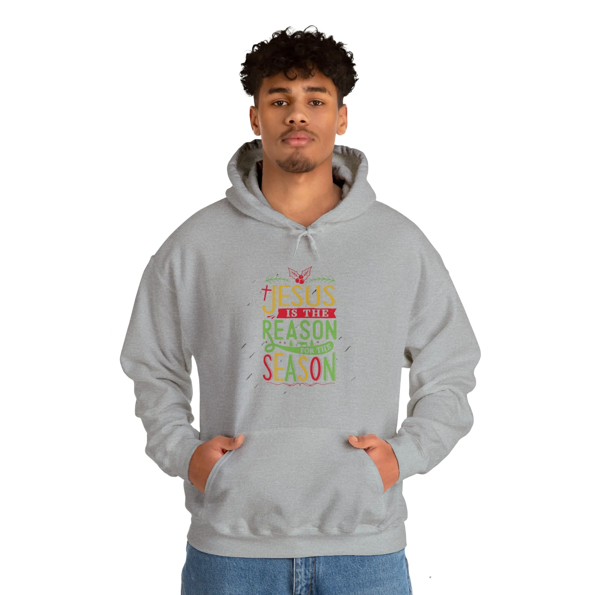 "Jesus is the reason" Unisex Heavy Blend™ Hooded Sweatshirt