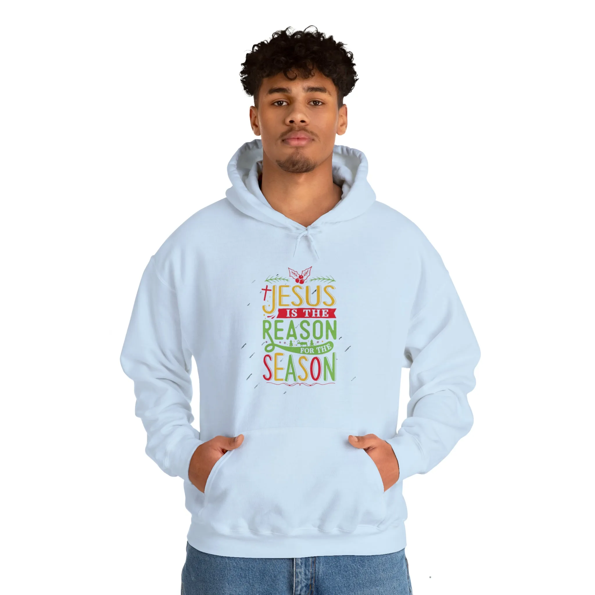 "Jesus is the reason" Unisex Heavy Blend™ Hooded Sweatshirt