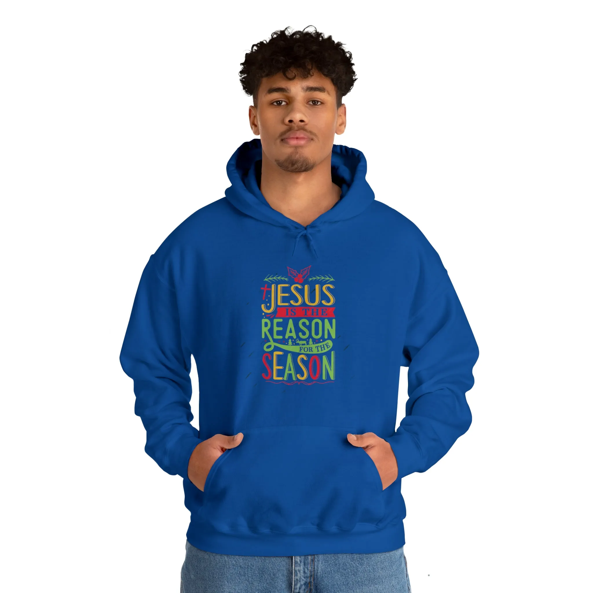 "Jesus is the reason" Unisex Heavy Blend™ Hooded Sweatshirt