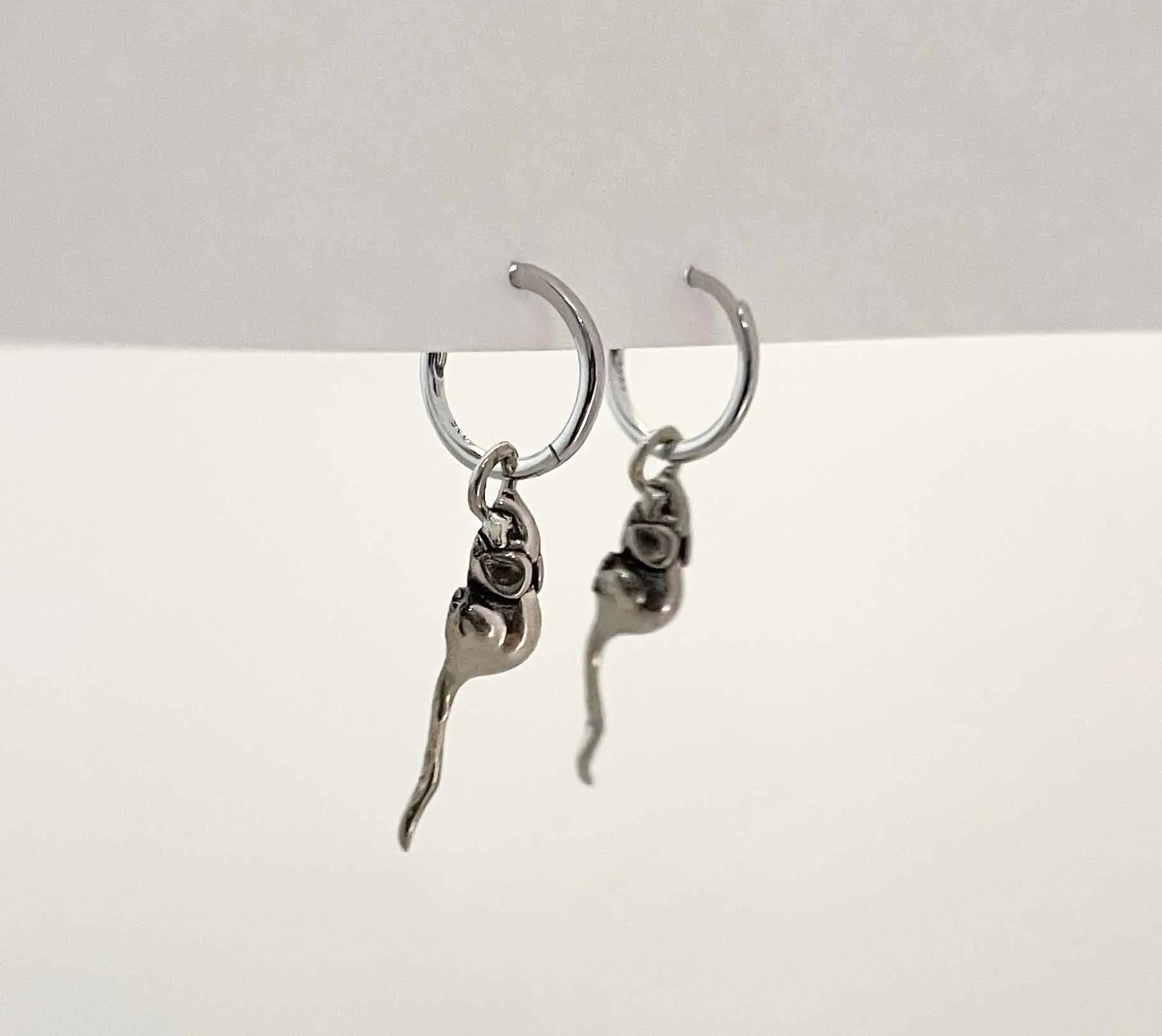 Rat Hoop Earrings