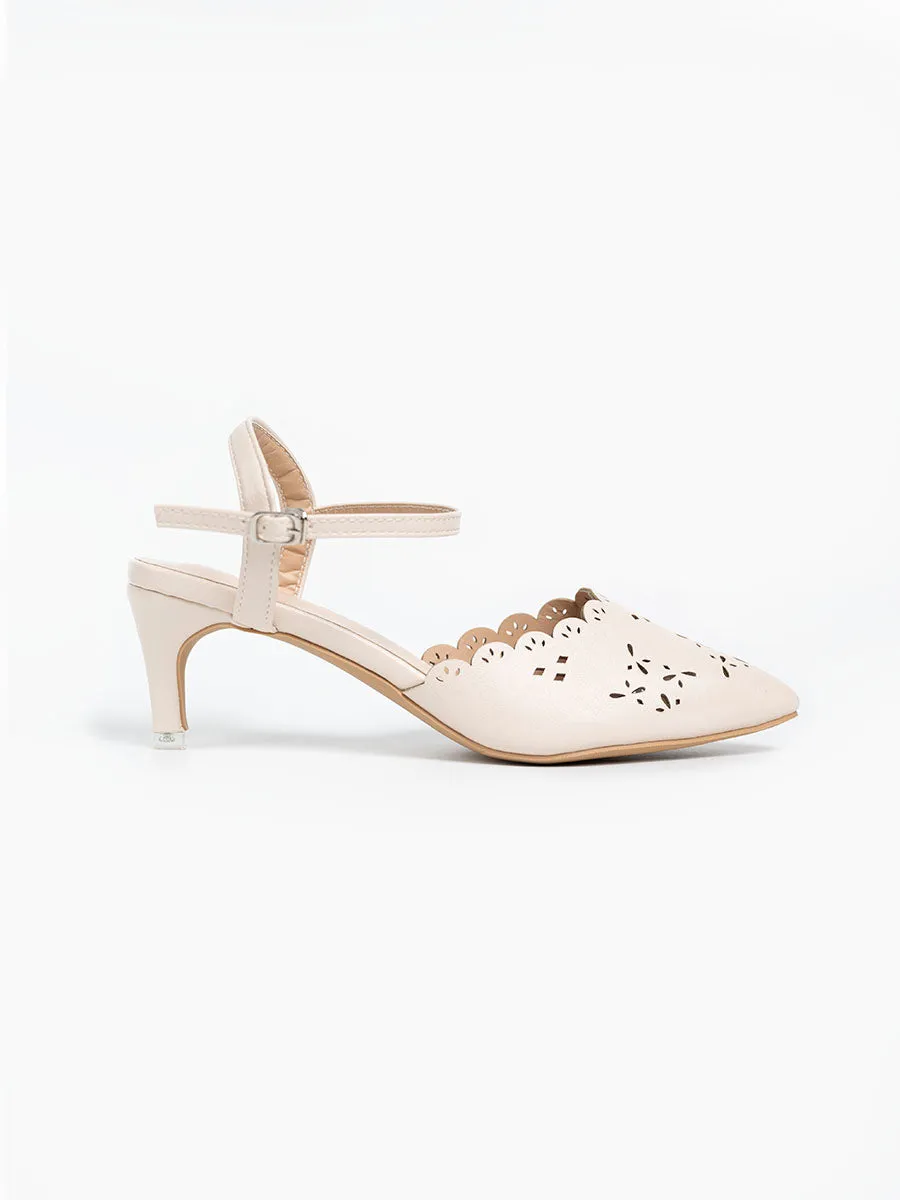 Ratna Eyelet Pump Heels