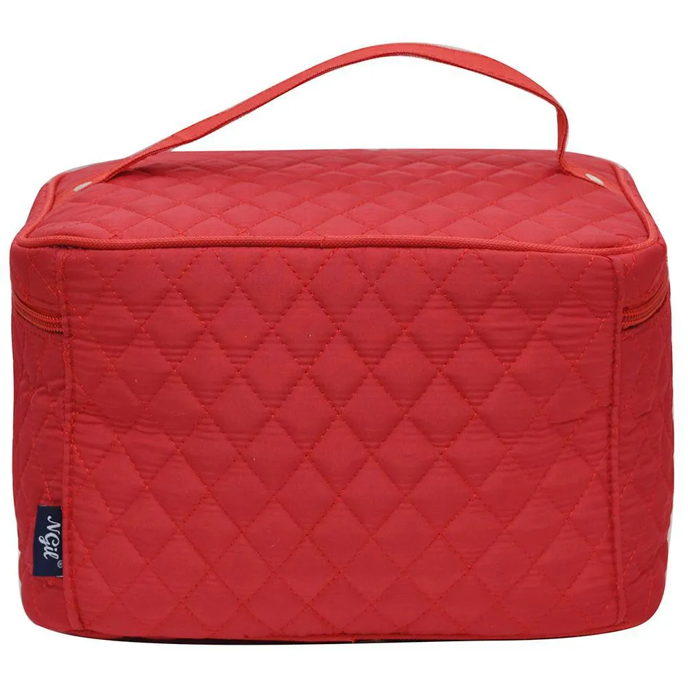 Red NGIL Large Top Handle Cosmetic Case