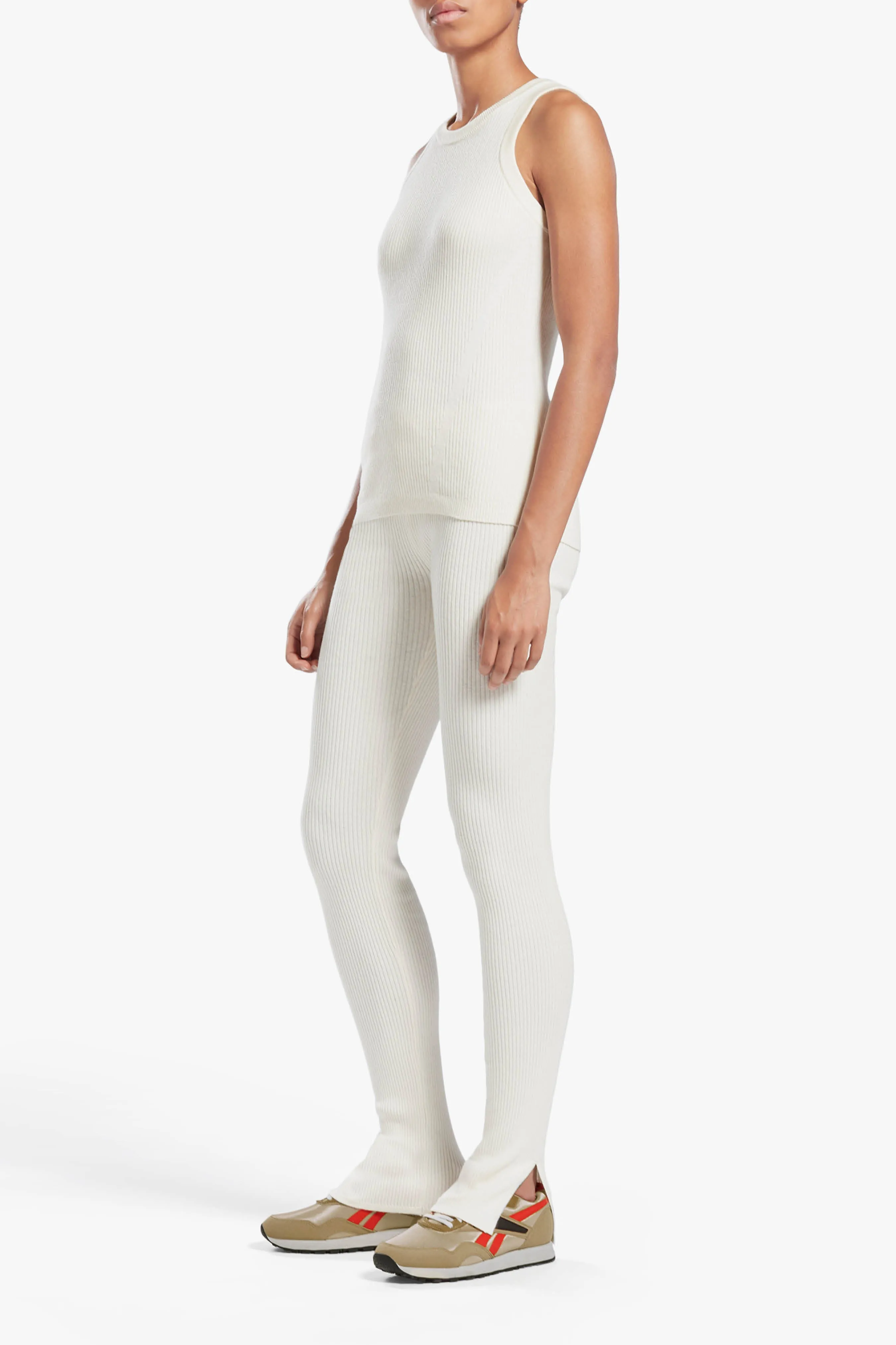 Reebok x VB Knitted Tank Top In Alabaster