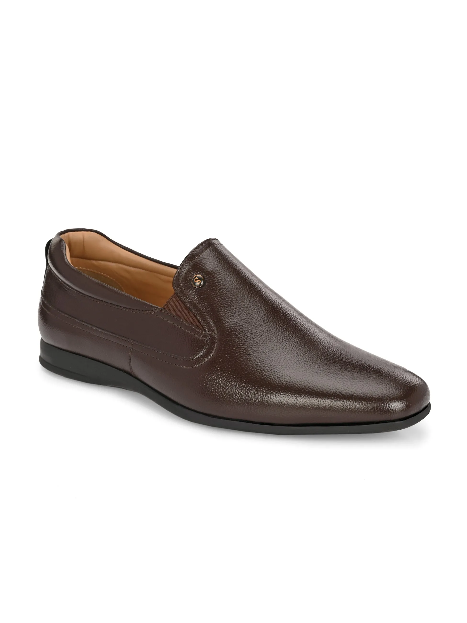 Reine Brown Solid Slip-Ons