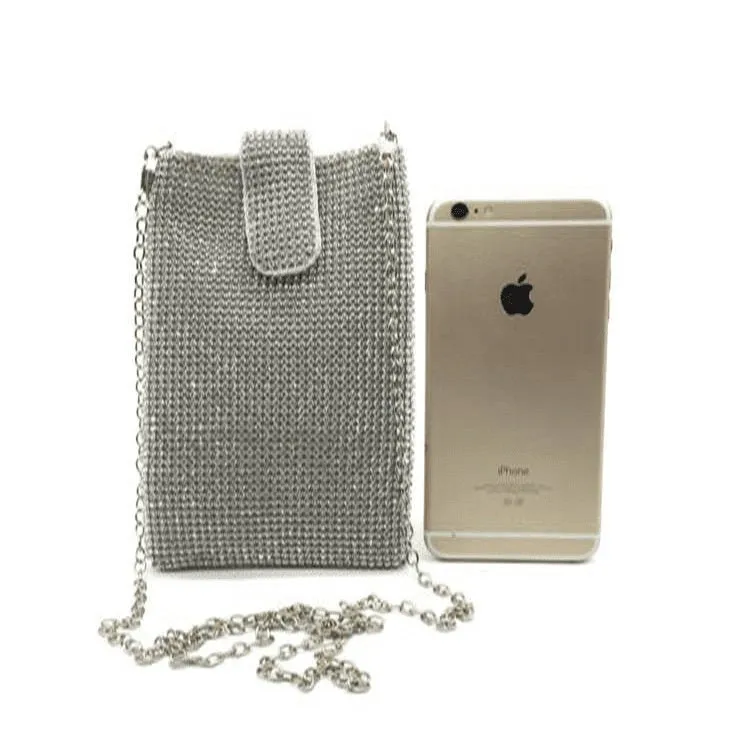 Rhinestone Square Evening Bag