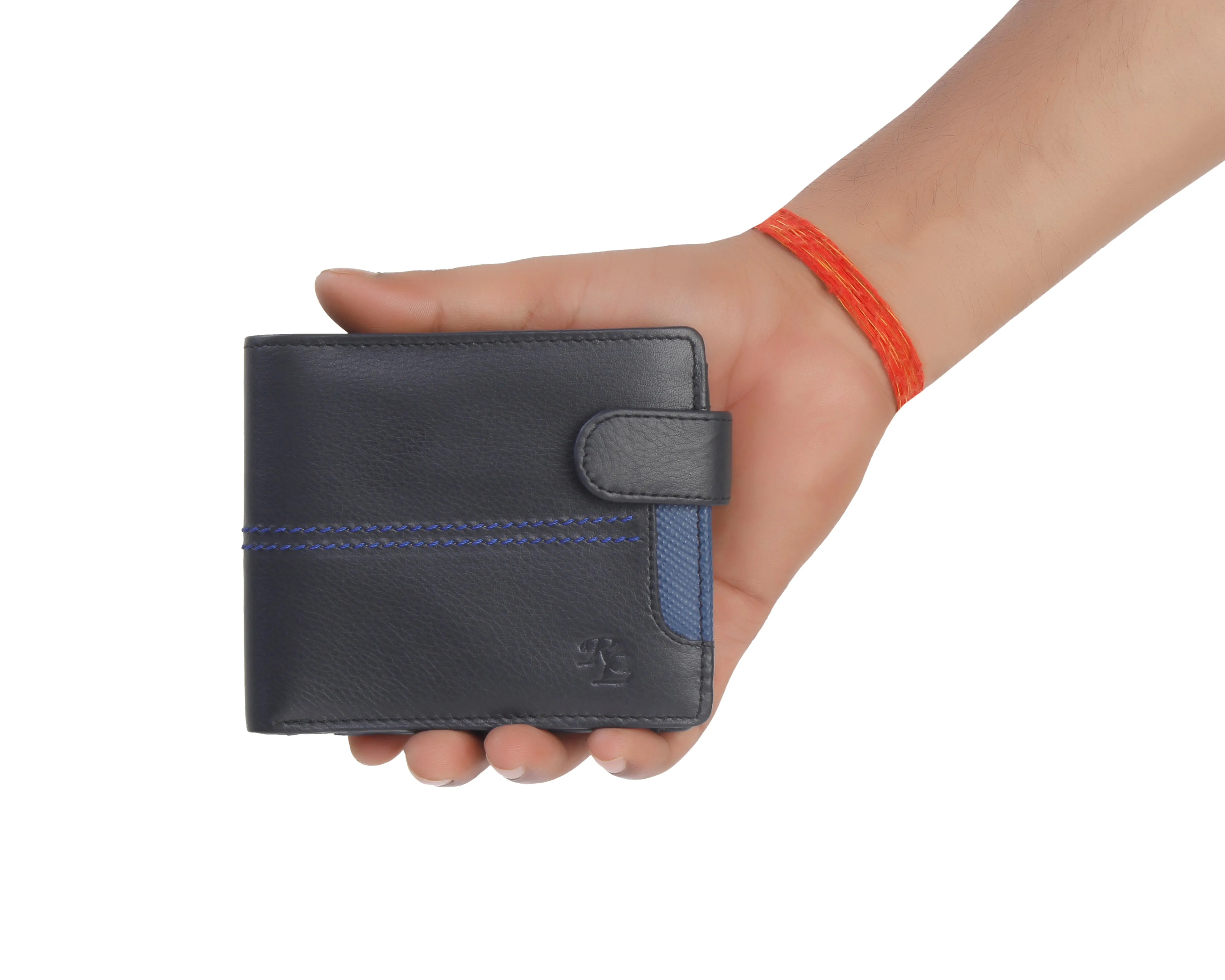 RL Loop & Stitch Leather Wallet